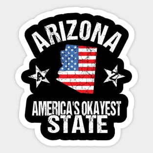 Arizona America's Okayest State Sticker